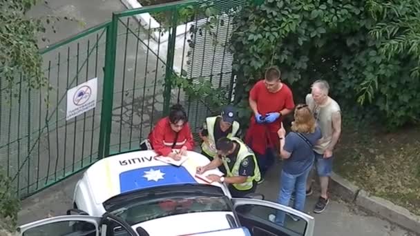 Kyiv Ukraine Temmuz 2023 Polis Bir Adamı Gözaltına Aldı — Stok video