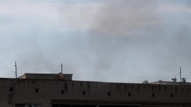 Kyiv Ukraine Temmuz 2023 Bir Apartmanda Yangın — Stok video