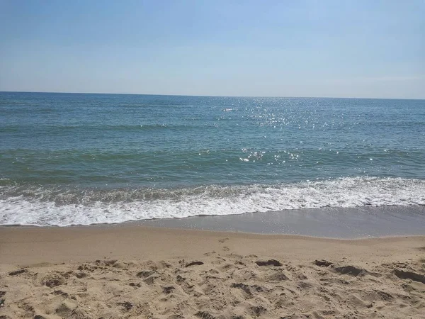 Das Schwarze Meer Und Der Strand Der Karolina Bugaz — Stockfoto