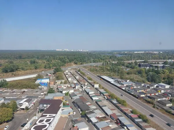 Kyiv Ukraine Września 2023 Panorama Miasta Kijowa — Zdjęcie stockowe