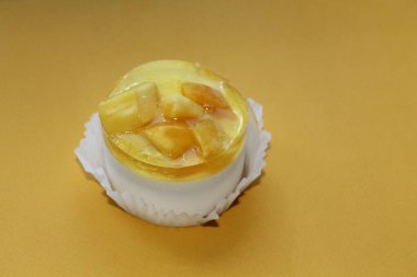 Cake with cottage cheese and the fruit