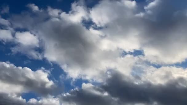 Nuvens Flutuam Rapidamente Pelo Céu — Vídeo de Stock