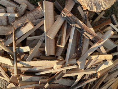 Tahtalardan yakacak odun kesip biçmek.