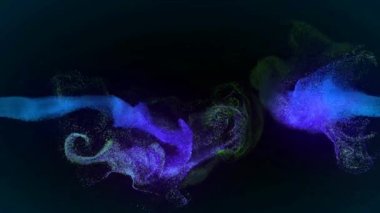 Görsel yanılsamalar, duman dalgaları. Taşıma sıvısı soyut. Hipnoz için psikedelik soyutlama. Video jokeyi VJ için arka plan.