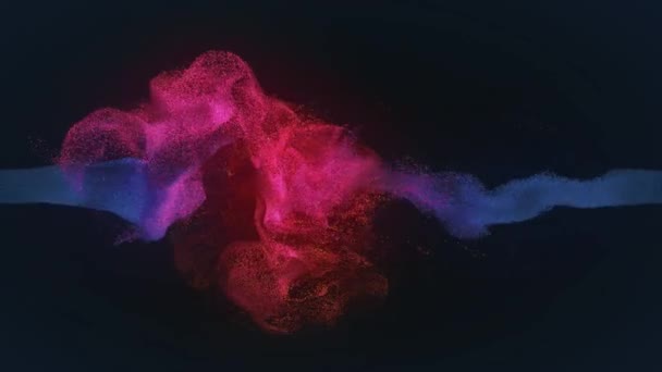 Vizuální Iluze Kouřové Vlny Abstraktní Pohyblivá Tekutina Psychedelická Abstrakce Pro — Stock video