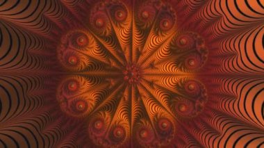 4k Soyut Çok Renkli Hareket Grafikleri arka planı. Ya da yoga, kulüpler, şovlar, mandala, fraktal animasyon için. Güzel parlak süs..