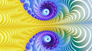 4k Soyut Çok Renkli Hareket Grafikleri arka planı. Ya da yoga, kulüpler, şovlar, mandala, fraktal animasyon için. Güzel parlak süs..