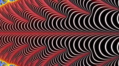 4k Soyut Çok Renkli Hareket Grafikleri arka planı. Ya da yoga, kulüpler, şovlar, mandala, fraktal animasyon için. Güzel parlak süs..