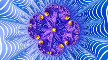 4k Soyut Çok Renkli Hareket Grafikleri arka planı. Ya da yoga, kulüpler, şovlar, mandala, fraktal animasyon için. Güzel parlak süs..