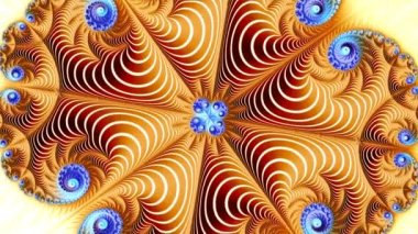 4k Soyut Çok Renkli Hareket Grafikleri arka planı. Ya da yoga, kulüpler, şovlar, mandala, fraktal animasyon için. Güzel parlak süs..