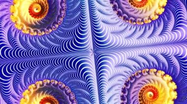 4k Soyut Çok Renkli Hareket Grafikleri arka planı. Ya da yoga, kulüpler, şovlar, mandala, fraktal animasyon için. Güzel parlak süs..