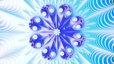 4k Soyut Çok Renkli Hareket Grafikleri arka planı. Ya da yoga, kulüpler, şovlar, mandala, fraktal animasyon için. Güzel parlak süs..