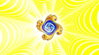 4k Soyut Çok Renkli Hareket Grafikleri arka planı. Ya da yoga, kulüpler, şovlar, mandala, fraktal animasyon için. Güzel parlak süs..
