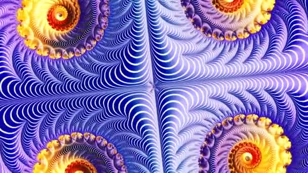Abstract Multicolored Motion Graphics Background Yoga Clubs Shows Mandala Fractal — Stock Video