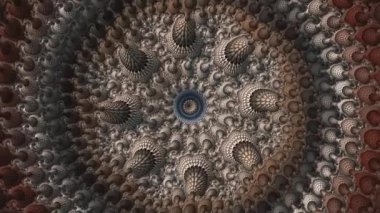 Camera movement inside a multicolor bright fractal, similar to a natural ornament. 4k Abstract multicolored motion graphics background. Or for yoga, clubs, shows, mandala, fractal animation.