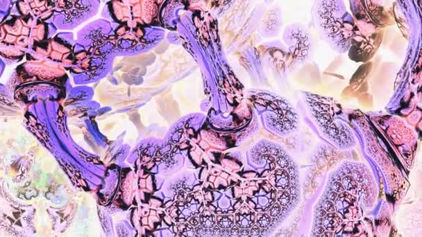 Psychedelic Camera Flight Mushroom Visual Illusions Abstraction Hypnosis Background Playing — Vídeos de Stock