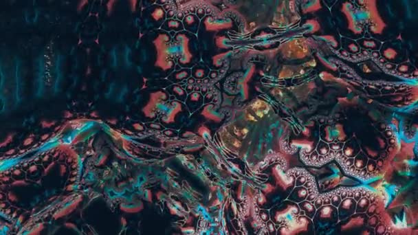 Psychedelic Camera Flight Mushroom Abstract Moving Fluid Visual Illusions Moving — Αρχείο Βίντεο