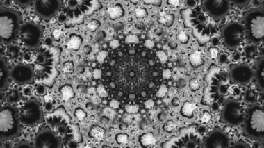 Değişen desenleri olan çok renkli bir kaleydoskop. Hipnoz için psikedelik soyutlama. Taşıma sıvısı soyut. Görsel yanılsamalar, hareket eden dalgalar. Hipnoz için psikedelik soyutlama. Video jokeyi VJ için arka plan.