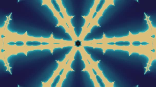 変化するパターンを持つ多色万華鏡の中 催眠術のためのサイケデリックな抽象化 抽象的な移動流体 視覚的幻想 移動波 催眠術のためのサイケデリックな抽象化 ビデオジョッキーをプレイするための背景 — ストック動画