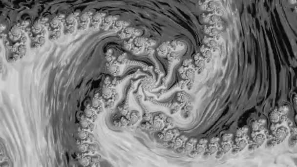 Dancing Fractal Iridescent Patterns Mesmerizing Experience Hypnotic Allure Iridescent Fractal — Stock Video