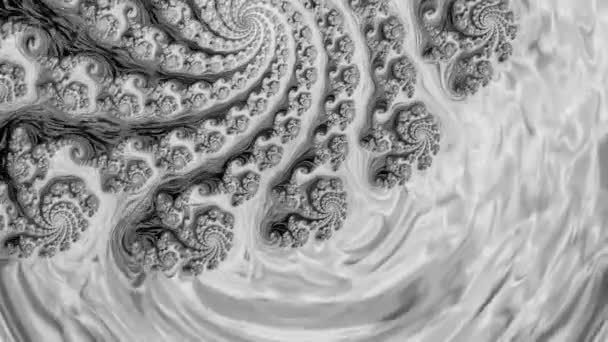 Dancing Fractal Padrões Iridescentes Mesmerizing Experimente Fascínio Hipnótico Fractal Iridescente — Vídeo de Stock