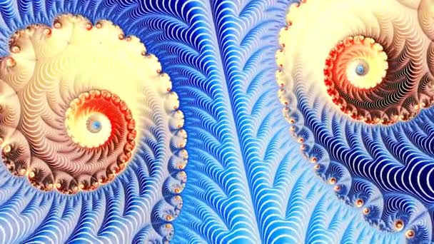 Fractal Mouvement Multicolore Fond Graphique Abstraction Psychédélique Pour Hypnose — Video