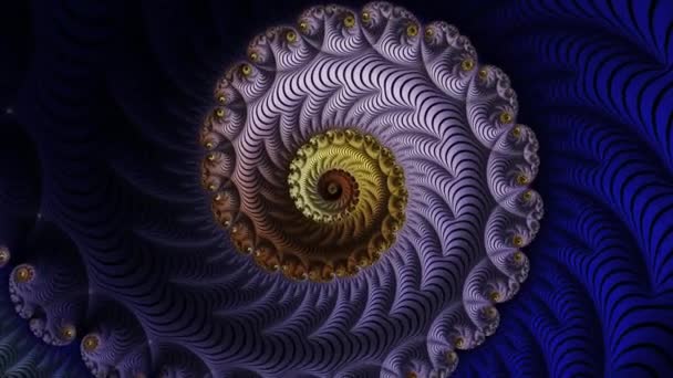 Fraktální Mnohobarevný Pohyb Grafické Pozadí Psychedelická Abstrakce Pro Hypnózu — Stock video