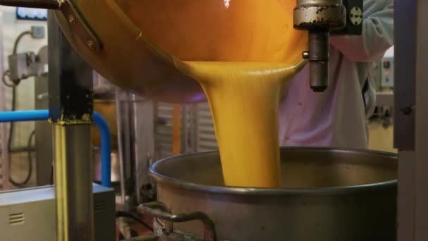 Step World Large Scale Sweet Manufacturing Mesmerizing Process Crafting Chocolates — Stock Video