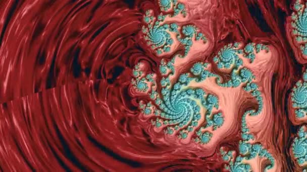 Rozmarný Svět Fraktálových Květin Kde Realita Fantazie Splývají Fascinující Video — Stock video
