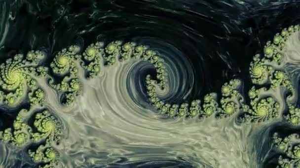 Skurrile Welt Fraktaler Blumen Der Realität Und Fantasie Einem Faszinierenden — Stockvideo
