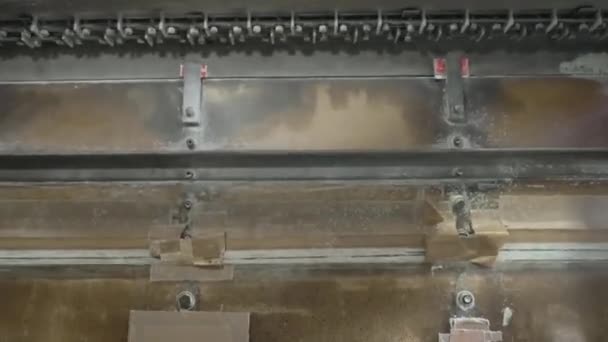 Process Linjen För Produktion Kvalitetsmatcher Mekanisk Linje För Tillverkning Tändstickor — Stockvideo