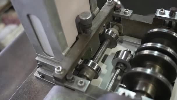 Short Videos Showcasing Operation Moving Parts Industrial Machines — Stock Video
