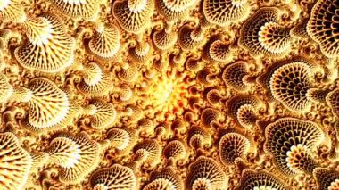 4k Soyut Çok Renkli Hareket Grafikleri arka planı. Fraktal dizilim 3 boyutlu. Yoga, kulüpler, gösteriler, mandala, fraktal animasyon.