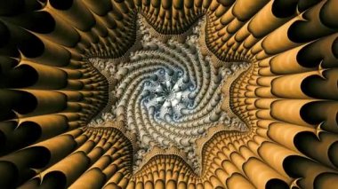 4k Soyut Çok Renkli Hareket Grafikleri arka planı. Fraktal dizilim 3 boyutlu. Yoga, kulüpler, gösteriler, mandala, fraktal animasyon.