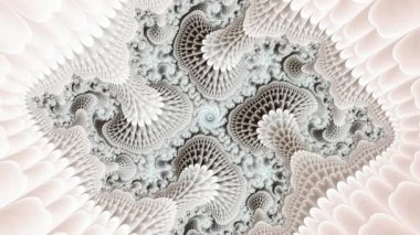 4k Soyut Çok Renkli Hareket Grafikleri arka planı. Fraktal dizilim 3 boyutlu. Yoga, kulüpler, gösteriler, mandala, fraktal animasyon.