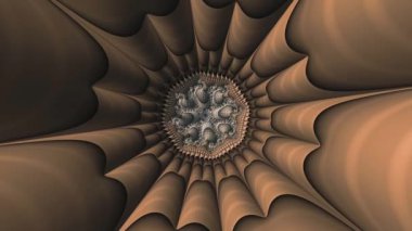 4k Soyut Çok Renkli Hareket Grafikleri arka planı. Fraktal dizilim 3 boyutlu. Yoga, kulüpler, gösteriler, mandala, fraktal animasyon.