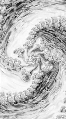 Karmaşık 3 boyutlu fraktal desenlerin büyüleyici bir görüntüsü, büyüleyici 4K çözünürlüklü renklerin ve şekillerin büyüleyici dansında sarmalanıyor..