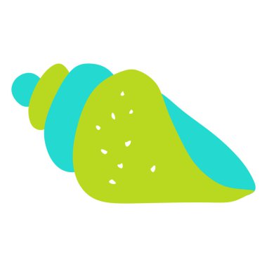 El yapımı Scotts Top Shell. Çizgi film tarzı düz deniz kabuğu beyaz arka planda izole edilmiş. Yapıştırma, Yazdırma, Sanat için Vektör Tasarımı Grafiği. Sualtı yaşamı, Okyanus ve Deniz konsepti.