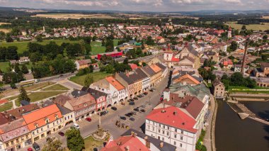 Jaromer old town from above, Czechia