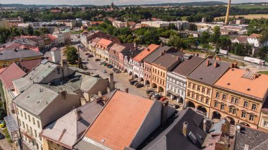 Jaromer old town from above, Czechia