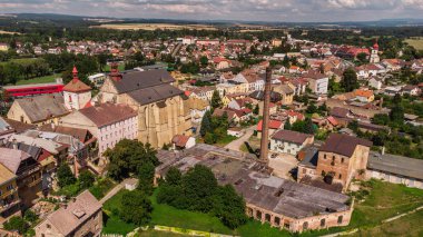 Jaromer old town from above, Czechia