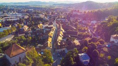 Kamnik old town from above, Slovenia