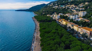 Barcola beach Trieste from above, Italy