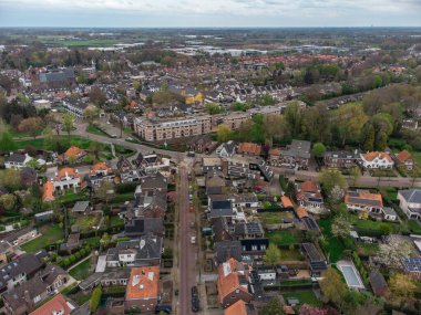 Hollanda 'nın Oisterwijk şehrinin en iyi manzarası.
