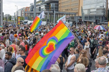 Berlin, Almanya - 07.22.2023: Christopher Caddesi 2023 Berlin