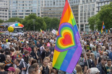 Berlin, Almanya - 07.22.2023: Christopher Caddesi 2023 Berlin