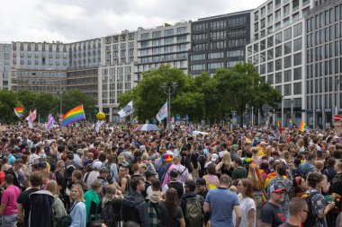 Berlin, Almanya - 07.22.2023: Christopher Caddesi 2023 Berlin