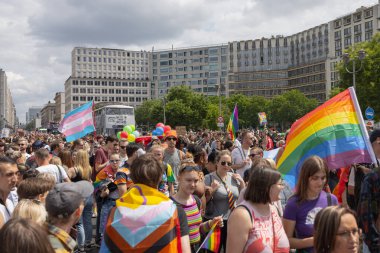 Berlin, Almanya - 07.22.2023: Christopher Caddesi 2023 Berlin