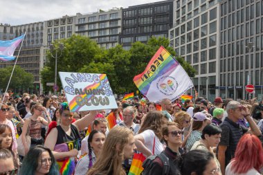 Berlin, Almanya - 07.22.2023: Christopher Caddesi 2023 Berlin