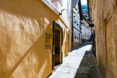 Eski Şehirdeki Skofja Loka Sokakları Dar